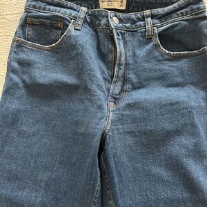 Abercrombie & Fitch Navy Ankle Jeans